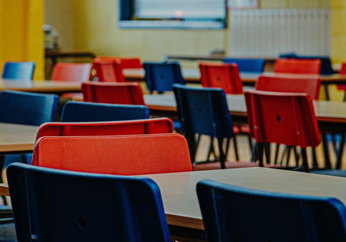 classroom desks and chairs